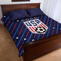 Soccer USA 2026 Quilt Bed Set Stronger Together We Are One Nation - Wonder Print Shop