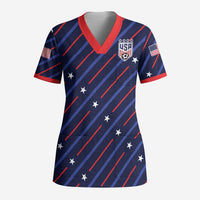 Custom Soccer USA 2026 Scrub Top Stronger Together We Are One Nation - Wonder Print Shop