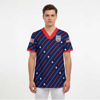 Custom Soccer USA 2026 Scrub Top Stronger Together We Are One Nation - Wonder Print Shop