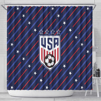 Soccer USA 2026 Shower Curtain Stronger Together We Are One Nation - Wonder Print Shop