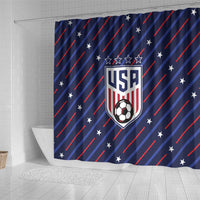Soccer USA 2026 Shower Curtain Stronger Together We Are One Nation - Wonder Print Shop