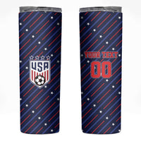Custom Soccer USA 2026 Skinny Tumbler Stronger Together We Are One Nation - Wonder Print Shop
