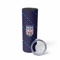 Custom Soccer USA 2026 Skinny Tumbler Stronger Together We Are One Nation - Wonder Print Shop