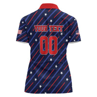 Custom Soccer USA 2026 Women Polo Shirt Stronger Together We Are One Nation - Wonder Print Shop