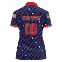 Custom Soccer USA 2026 Women Polo Shirt Stronger Together We Are One Nation - Wonder Print Shop