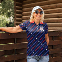 Custom Soccer USA 2026 Women Polo Shirt Stronger Together We Are One Nation - Wonder Print Shop