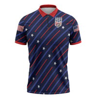 Custom Soccer USA 2026 Zipper Polo Shirt Stronger Together We Are One Nation - Wonder Print Shop