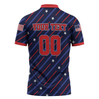 Custom Soccer USA 2026 Zipper Polo Shirt Stronger Together We Are One Nation - Wonder Print Shop
