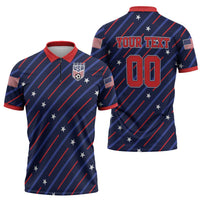 Custom Soccer USA 2026 Zipper Polo Shirt Stronger Together We Are One Nation - Wonder Print Shop