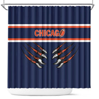 Chicago Football Shower Curtain One Two Three Bears - Wonder Print Shop
