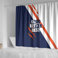 Good Better Best Chicago Football Shower Curtain Fierce Bears Claw - Wonder Print Shop