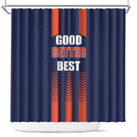 Good Better Best Chicago Football Shower Curtain Never Let It Rest - Wonder Print Shop