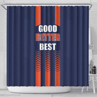 Good Better Best Chicago Football Shower Curtain Never Let It Rest - Wonder Print Shop