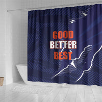 Good Better Best Chicago Football Shower Curtain One Two Three Bears - Wonder Print Shop