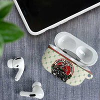 Biker Santa Motorcycle Christmas AirPods Case Santa Claus On A Motorcycle - Wonder Print Shop