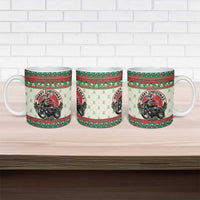 Biker Santa Motorcycle Christmas Ceramic Mug Santa Claus On A Motorcycle - Wonder Print Shop