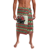 Biker Santa Motorcycle Christmas Lavalava Santa Claus On A Motorcycle - Wonder Print Shop