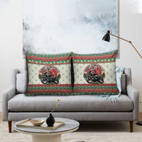 Biker Santa Motorcycle Christmas Pillow Cover Santa Claus On A Motorcycle - Wonder Print Shop