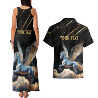 Personalized Fly Beyond Limits With Pegasus Couples Matching Tank Maxi Dress and Hawaiian Shirt