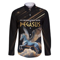 Personalized Fly Beyond Limits With Pegasus Family Matching Off Shoulder Short Dress and Hawaiian Shirt