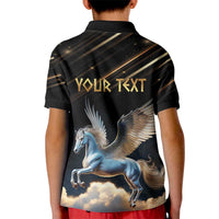 Personalized Fly Beyond Limits With Pegasus Kid Polo Shirt - Wonder Print Shop