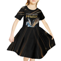 Personalized Fly Beyond Limits With Pegasus Kid Short Sleeve Dress - Wonder Print Shop