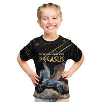 Personalized Fly Beyond Limits With Pegasus Kid T Shirt - Wonder Print Shop