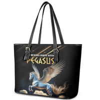 Fly Beyond Limits With Pegasus Leather Tote Bag