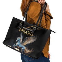 Fly Beyond Limits With Pegasus Leather Tote Bag