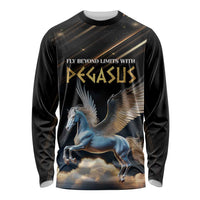 Personalized Fly Beyond Limits With Pegasus Long Sleeve Shirt - Wonder Print Shop