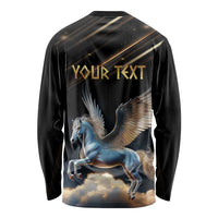 Personalized Fly Beyond Limits With Pegasus Long Sleeve Shirt - Wonder Print Shop