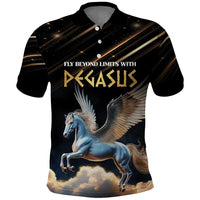 Personalized Fly Beyond Limits With Pegasus Polo Shirt - Wonder Print Shop