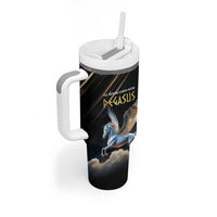 Personalized Fly Beyond Limits With Pegasus Tumbler With Handle - Wonder Print Shop