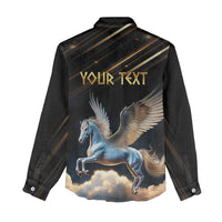 Personalized Fly Beyond Limits With Pegasus Women Casual Shirt - Wonder Print Shop