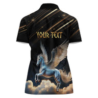 Personalized Fly Beyond Limits With Pegasus Women Polo Shirt - Wonder Print Shop