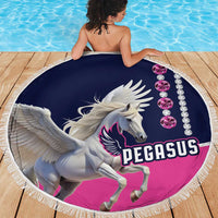 Pegasus Horse Racing Beach Blanket Diamond Luxury Style