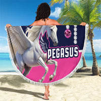Pegasus Horse Racing Beach Blanket Diamond Luxury Style