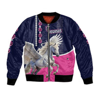 Personalized Pegasus Horse Racing Bomber Jacket Diamond Luxury Style
