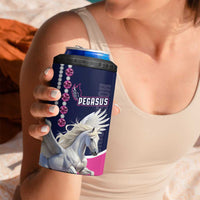 Personalized Pegasus Horse Racing 4 in 1 Can Cooler Tumbler Diamond Luxury Style