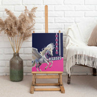 Pegasus Horse Racing Canvas Wall Art Diamond Luxury Style