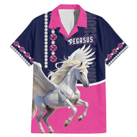 Personalized Pegasus Horse Racing Family Matching Mermaid Dress and Hawaiian Shirt Diamond Luxury Style