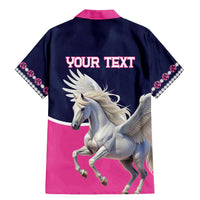 Personalized Pegasus Horse Racing Family Matching Mermaid Dress and Hawaiian Shirt Diamond Luxury Style