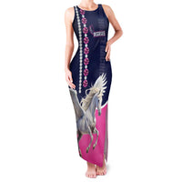 Personalized Pegasus Horse Racing Family Matching Tank Maxi Dress and Hawaiian Shirt Diamond Luxury Style - Wonder Print Shop