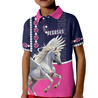 Personalized Pegasus Horse Racing Kid Polo Shirt Diamond Luxury Style - Wonder Print Shop
