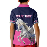 Personalized Pegasus Horse Racing Kid Polo Shirt Diamond Luxury Style - Wonder Print Shop
