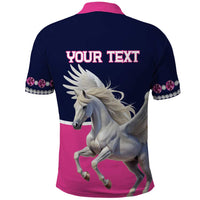 Personalized Pegasus Horse Racing Polo Shirt Diamond Luxury Style - Wonder Print Shop