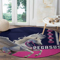 Pegasus Horse Racing Round Carpet Diamond Luxury Style - Wonder Print Shop