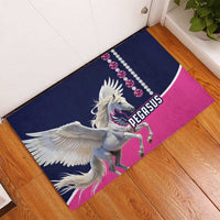 Pegasus Horse Racing Rubber Doormat Diamond Luxury Style - Wonder Print Shop