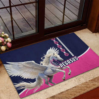 Pegasus Horse Racing Rubber Doormat Diamond Luxury Style - Wonder Print Shop