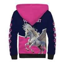 Personalized Pegasus Horse Racing Sherpa Hoodie Diamond Luxury Style - Wonder Print Shop
